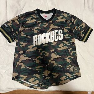 Men’s Mitchell & Ness Camouflage Houston Rockets NBA HWC Jersey XL